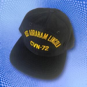 NWOT U.S. Navy USS Abraham Lincoln CVN-72 made in USA snapback hat, one size